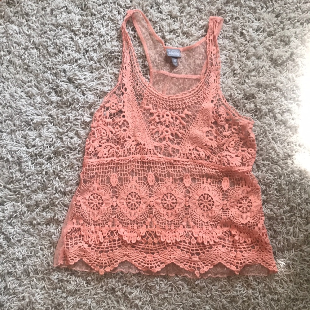 Salmon colored tank